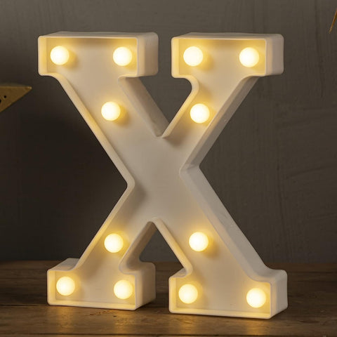 LED Marquee Letter Lights Sign Home Party Wedding Decoration Lights Letter -X