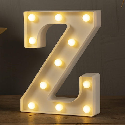 LED Marquee Letter Lights Sign Home Party Wedding Decoration Lights Letter -Z
