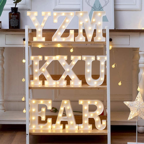 LED Marquee Letter Lights Sign Home Party Wedding Decoration Lights Letter -X