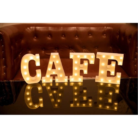 LED Marquee Letter Lights Sign Home Party Wedding Decoration Lights Letter -O