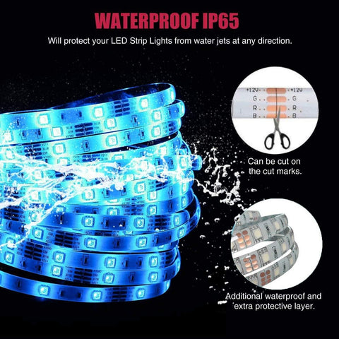 LED Strip Lights Full KIT LED Strip Light with 44 key remotes Waterproof