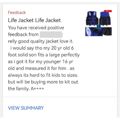 Life Jacket Unisex Adult Life Jacket with Adjustable Fit Buckles - L Size