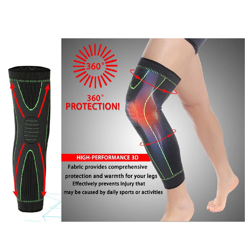Knee Pad Knee Brace Full Leg Sleeves Long Compression -XL