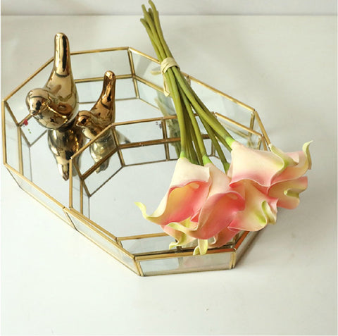 9Pieces Real Touch Calla Lily Artificial Flowers 35.5cm Silk Flowers
