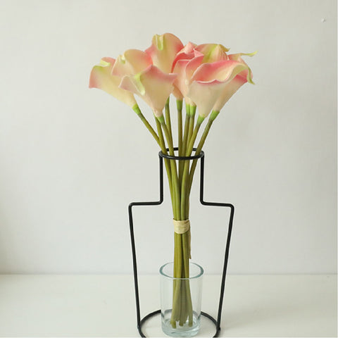 9Pieces Real Touch Calla Lily Artificial Flowers 35.5cm Silk Flowers