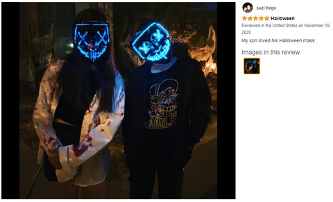 LED Party Glow Mask - Blue