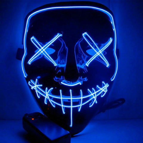 LED Party Glow Mask - Blue