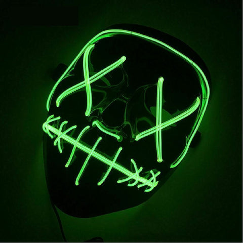 LED Party Glow Mask - Green