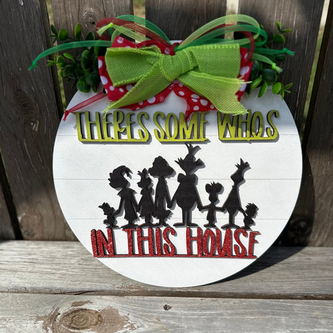 Christmas Wreath Christmas Tree Decorations Grinch Door Hanger