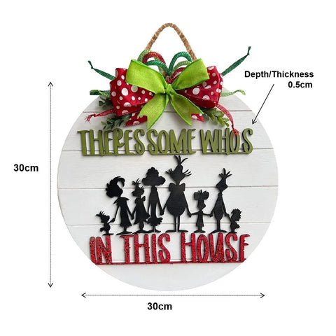 Christmas Wreath Christmas Tree Decorations Grinch Door Hanger