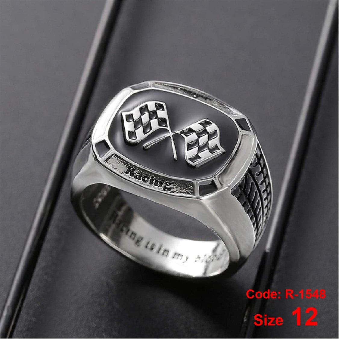 Men's Ring Racing Ring Formula 1 Racer Senna Ring Personalised Jewelle ...