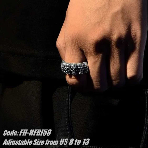 Men's Ring Vintage Gothic Scorpion Full Finger Opening Ring Jewellery