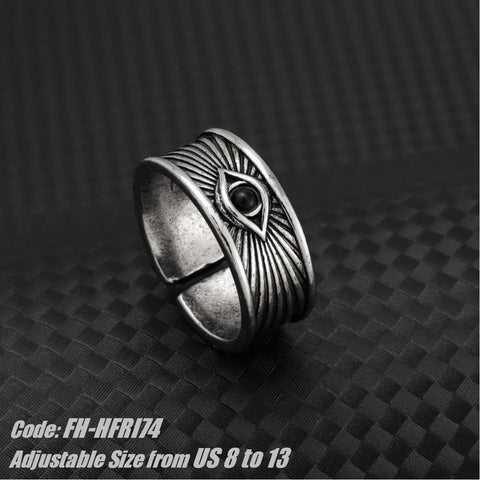 Men's Ring Classic God's Eye Ring Retro Spiritual Eye Ring Jewellery