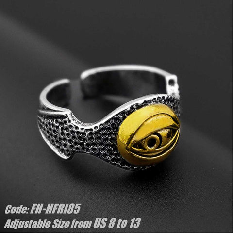 Men's Ring Retro Eye of Sauron Mordor's Eye Opening Ring Jewellery