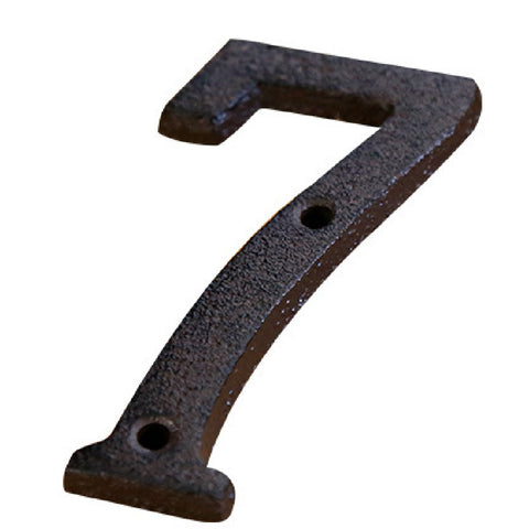 Cast Iron House Number Letter Box Numbers - Number 7