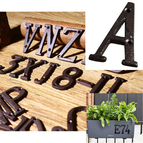 Cast Iron House Number Letter Box Numbers - Letter A