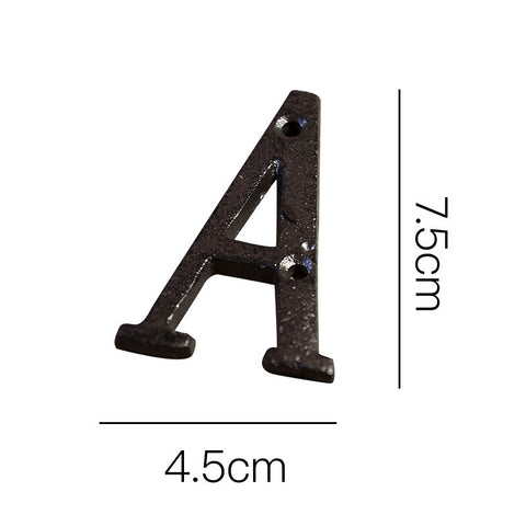 Cast Iron House Number Letter Box Numbers - Letter A