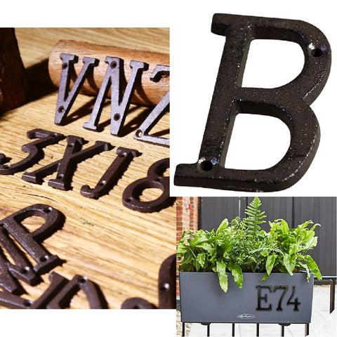 Cast Iron House Number Letter Box Numbers - Letter B