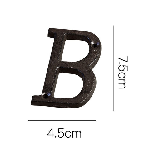 Cast Iron House Number Letter Box Numbers - Letter B