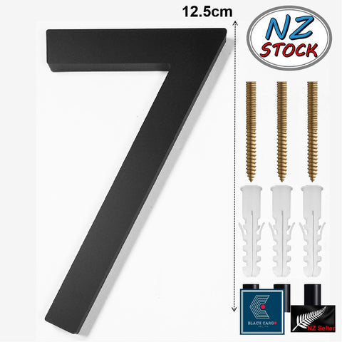 Floating Box Numbers Modern Floating 125mm House Numbers Letter Box Numbers -Number 7 ...