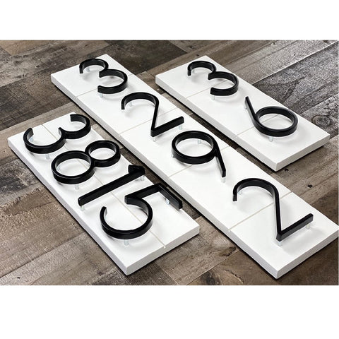 Modern Floating 125mm House Numbers Letter Box Numbers -Number 6