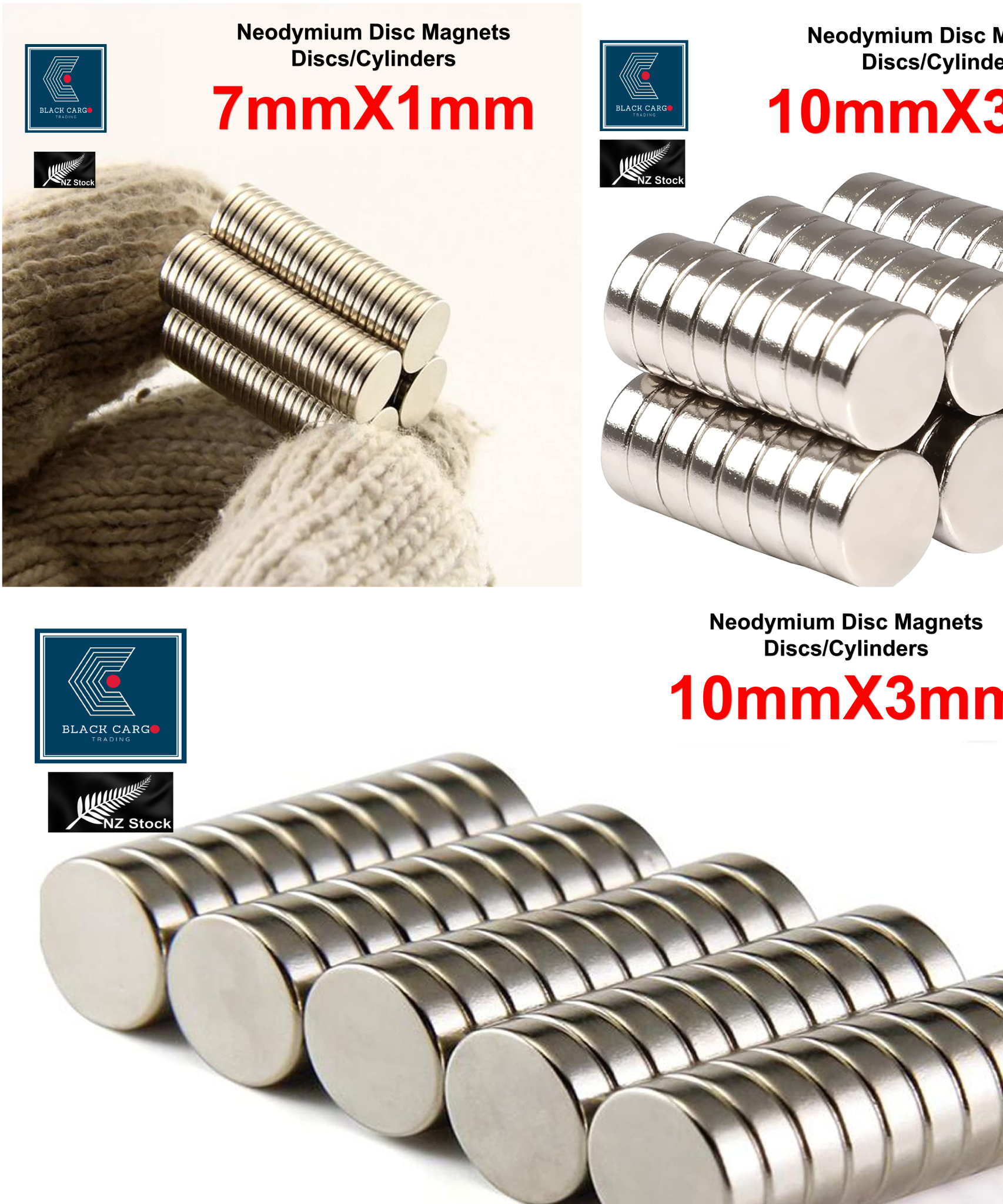 Disc Neodymium Magnets 5mm dia x 1mm 20pcs/pack