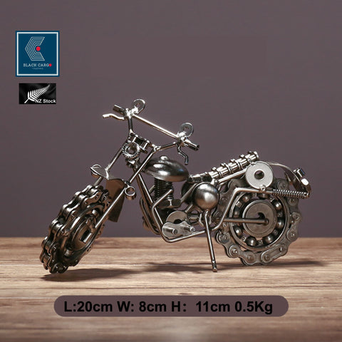 Vintage Model Retro Motorbike Car model Classic Motorcycle Art Sculpture