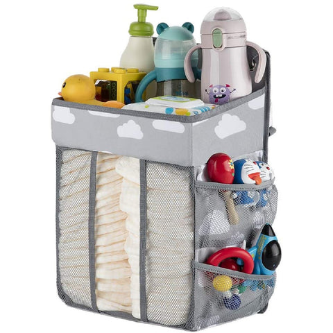 Baby Cot Changing Table Diaper Caddy Organizer Diaper Organizer Storage Basket