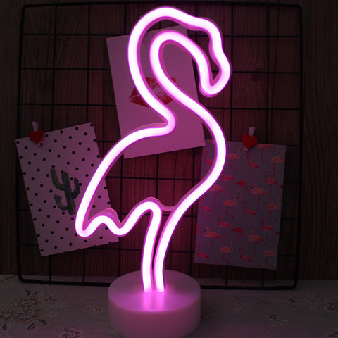 LED Neon Lamp - Flamingos