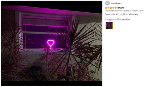 Neon Sign LED light Table Pink Heart Lamp Desk Bedside Lamp Night lights Heart