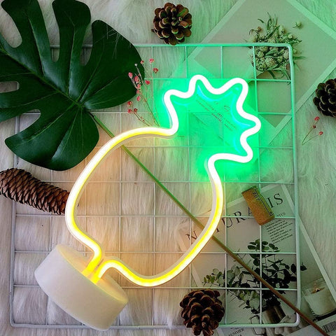 Table Lamp Desk Bedside Lamp Pineapple Neon Sign LED light Pineapple