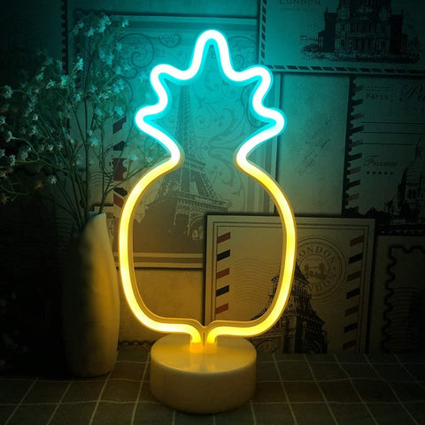 Table Lamp Desk Bedside Lamp Pineapple Neon Sign LED light Pineapple