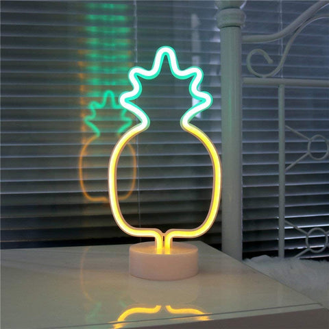 Table Lamp Desk Bedside Lamp Pineapple Neon Sign LED light Pineapple