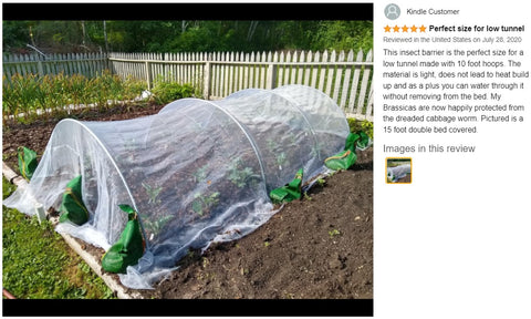 Garden Netting Plant Covers Insect Barrier Mesh Bird Netting 2.5m x10nmmm