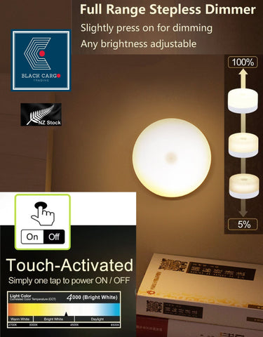 4Packs Rechargeable Touch Light Led Night Light Touch Dimmable Lamp