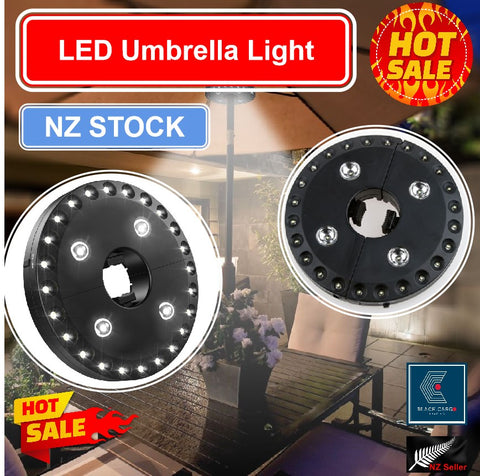 Cordless Outdoor Umbrella Light 3 Modes Umbrella Pole Light for Patio Umbrella