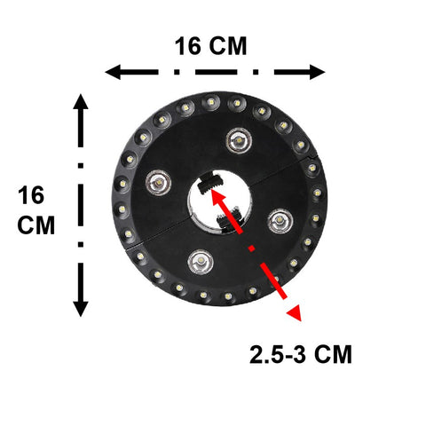 Cordless Outdoor Umbrella Light 3 Modes Umbrella Pole Light for Patio Umbrella