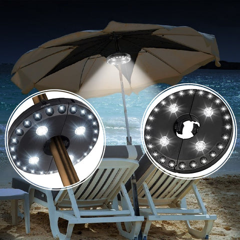 Cordless Outdoor Umbrella Light 3 Modes Umbrella Pole Light for Patio Umbrella