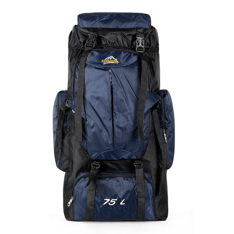 Camping Backpack Large Hiking Backpack for Travel Tramping Pack Bag Navy Blue