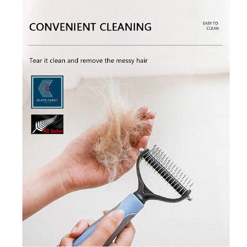 Professional Pet Dog Cat Hair Grooming Brush Fur Shedding Comb Trimmer Tool