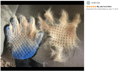 2PCs Pet Dog Cat Hair Brush Gloves Fur Grooming Trimmer Comb Tool Shedding