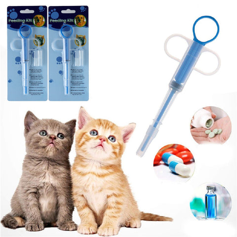 2Pack Pet Pill Plunger Popper for Small Cats Dogs Medicine Feeding Accessories