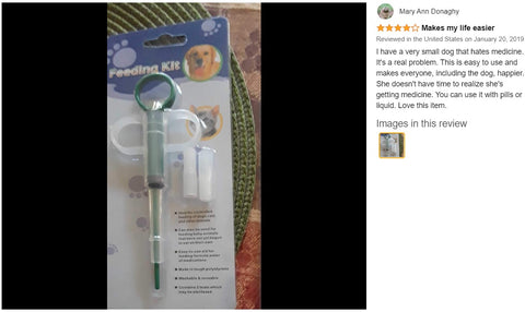 2Pack Pet Pill Plunger Popper for Small Cats Dogs Medicine Feeding Accessories