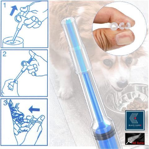 2Pack Pet Pill Plunger Popper for Small Cats Dogs Medicine Feeding Accessories