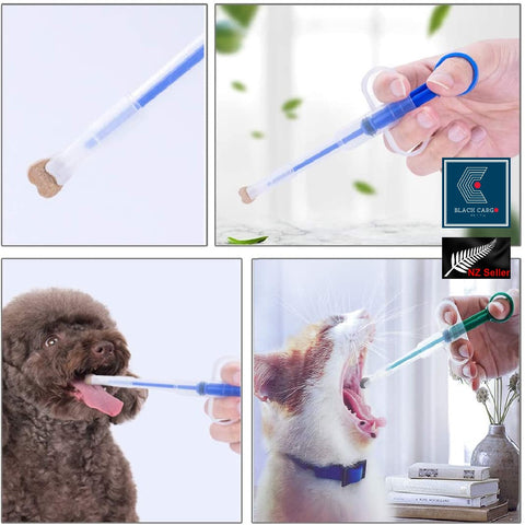 2Pack Pet Pill Plunger Popper for Small Cats Dogs Medicine Feeding Accessories