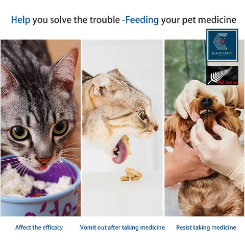 2Pack Pet Pill Plunger Popper for Small Cats Dogs Medicine Feeding Accessories