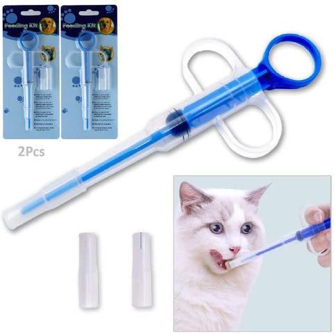2Pack Pet Pill Plunger Popper for Small Cats Dogs Medicine Feeding Accessories