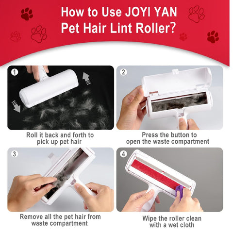 Pet Hair Remover Lint Roller Reusable Cat Dog Fur Hair Furniture  Couch Carpet