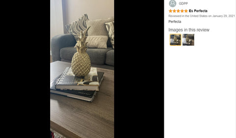 Medium Pineapple Figurines Sculpture Resin Innovative Decoration Home Staging Gold
