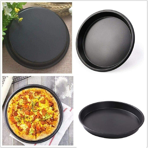 4Pcs Pizza Pans Set Bakeware Set Carbon Steel Nonstick Kitchenware Baking Pan
